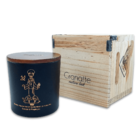 Vela Vegetal Aromática | São Francisco - Caixa De Madeira - P